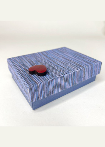 Подарочная упаковка Коробка для серьг перстня подвески кулона Синий 90 мм x 70 мм x 30 мм Finding (316249258)