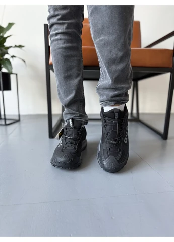 Черные демисезонные кроссовки мужские nike mountain fly 2 low gore-tex black grey найк маунтин черные No Brand