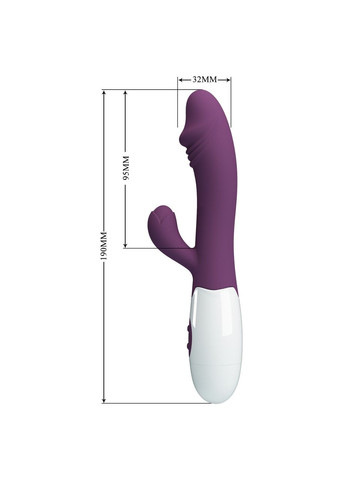 Жіночий вібратор - Pretty Love Snappy Vibrator Dark Purple Drive LyBaile (322535877)