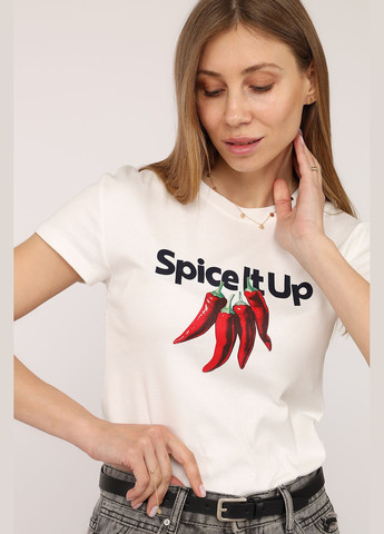 Футболка с коротким рукавом женская цвет белый CB-00275866 Busem - (333299048)