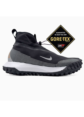 КРОССОВКИ ЖЕНСКИЕ NIKE ACG MAUNTAIN HIGHT BLACK / WHITE НАЙК АСЖ МАУНС No Brand чёрные демисезоны (367177406)