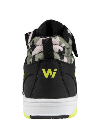 Черные повседневные, спортивные осенние осенние детские ботинки для мальчика, высокие до щиколотки, чёрные с неоновыми вставками, на липучке No Brand