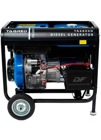 Дизельний генератор TA6800D (6.8 кВт, 50 Гц, 400 В, 12.5 л, 12 л/год) трифазний ATS з функцією автоматичного пуску (23023) Tagred (264208318)