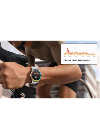 Умный водонепроницаемый спортивный смарт-часы X20 Amoled 1,43' Bluetooth + ремешок Blackview (369936467)