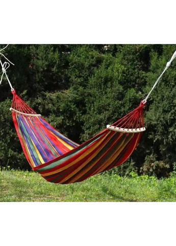 Гамак у гавайському стилі з поперечиною 200×80 см червоний (2104618619) No Brand (351363085)