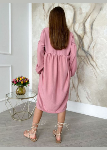 Розовое повседневный женские платья 13817 ISSA PLUS