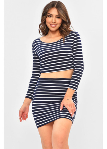 Костюм жіночий темно-синього кольору Let's Shop (356104109)