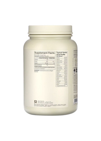 Collagen Peptides - 907g Unflavored Sport Research (369398745)
