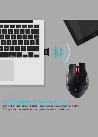 Міні USB Bluetooth 5,1 адаптер для ПК, ноутбука, миші, клавіатури, планшета, телефона, принтера, динаміка No Brand (346090066)