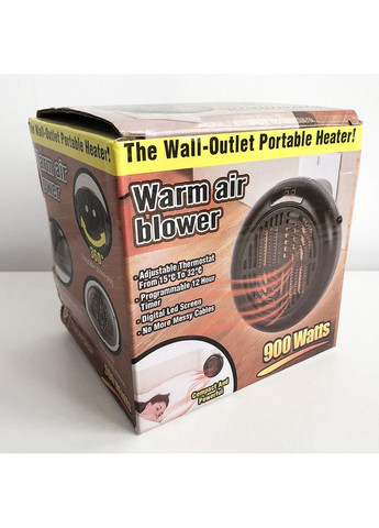 Тепловентилятор для дома обогреватель дуйчик таймер до 12 часов 900Вт Wonder Heater Black No Brand (350349200)