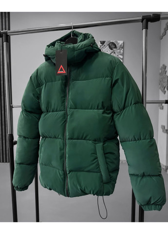 Изумрудная зимняя куртка из бархатной плащевки Seventy.Eight