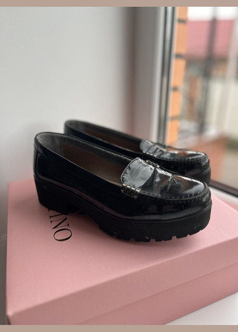 No Brand Женские лоферы 36 размер натуральная кожа черный з, — (368900620)