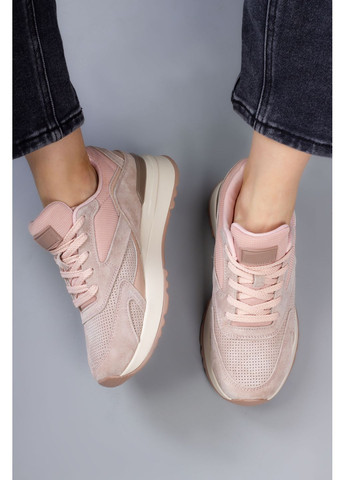 Кроссовки женские WKL81-2 натуральная замша розовые 346540 Hoseily розовые (364487173)