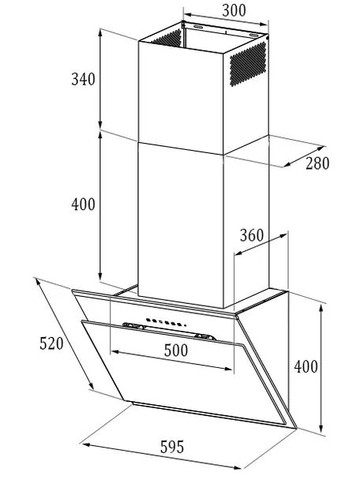 LEONA 7: кухонна витяжка GUNTER&HAUER (361079160)
