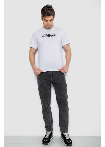 Белая футболка мужская с принтом, 241r1902 Ager