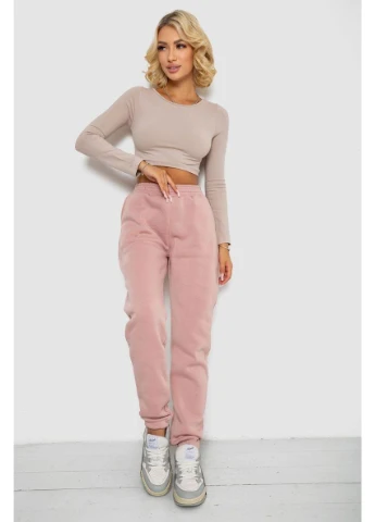 Спортивные брюки женские на флисе, цвет красный, 238R57828 Ager (362504334)