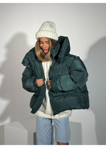 Смарагдова куртка transformer колір смарагд milirud