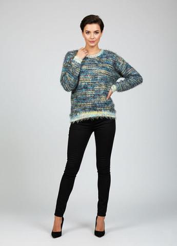 Голубой демисезонный женский демисезонный свитер травка fv-5540100 голубой Forza Viva