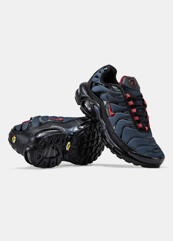 Чорні Осінні кросівки чоловічі nike air max tn plus black | найк аір макс тн плюс чорні No Brand