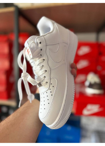 Білі Осінні чоловічі Nike Air Force 1 Low '07 White CW2288 Найк Аір Форс 1
