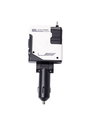 Автомобильное зарядное устройство с выдвижными кабелями и USB Type-C для смартфонов и планшетов быстрое зарядное устройство ProDobro (364193022)