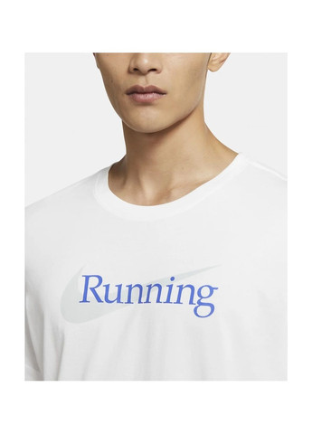 Белая мужская футболка u nk df tee hbr white Nike