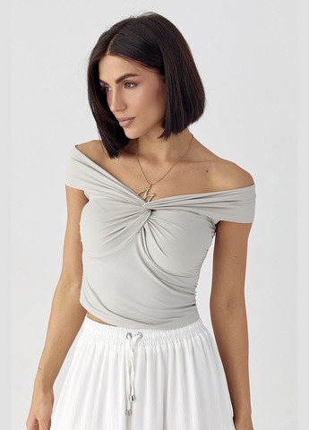 Еластичний топ із переплетенням Lurex (324828100)