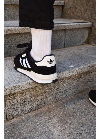 Чорні Осінні кросівки чоловічі adidas trezoid 2 black white адідас No Brand