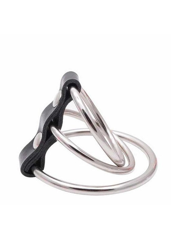 Сталевий фіксатор на пеніс "Володар перснів" сріблястого кольору для тривалого секса і інтима China (360604466)