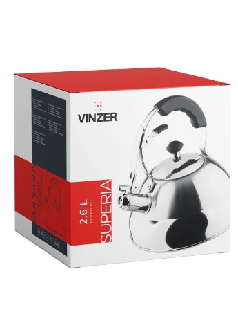 Чайник зі свистком для плити Superia 2.6 л (50009) Vinzer (334713796)