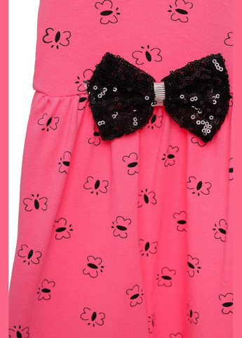 Рожева сукня з коротким рукавом трикотажне метелик рожевий 110 см (39481) BABYKROHA (323469562)