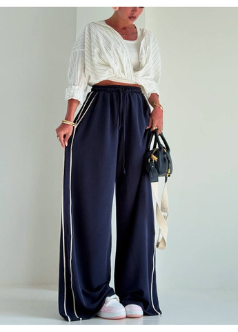 Жіночі велюрові штани палаццо з лампасами Україна (355889488)