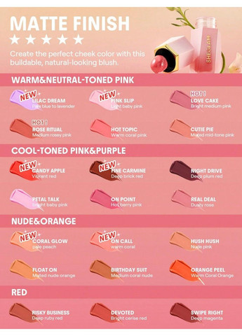 Жидкие румяна Color Bloom Liquid Blush-Pink Slip Sheglam (338782637)