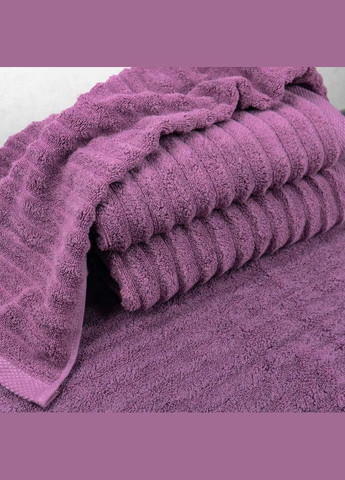 GM Textile полотенце махровое 50x90см премиум качества зеро твист 550г/м2 (темносиреневый) сиреневый производство - Узбекистан