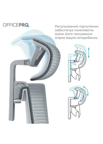 Крісло Elegant Gray/Dark Gray (OC600-G-DG-DG) OfficePro (351364498)