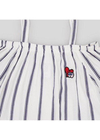 Белая в полоску блузка C&A летняя