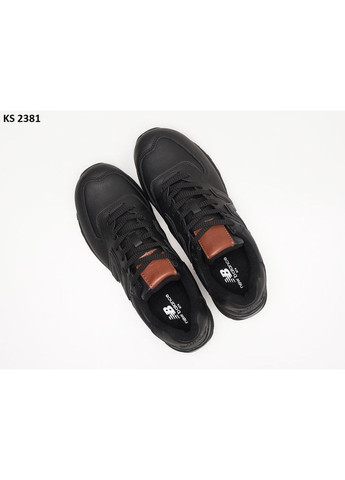 Чорні Осінні кросівки чоловічі new balance 574 black нью беланс 574 No Brand