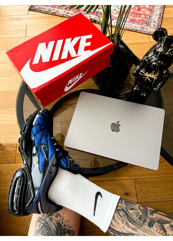 Синие демисезонные кроссовки мужские nike air max tailwind 5x skepta blue black | найк аир макс теилвинд 5 х скепта синие No Brand