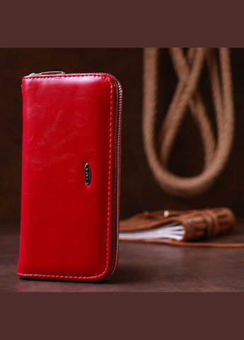 Жіночий гаманець на одну блискавку з екошкіри гладкий з монетницею 19039 KIVI (306882137)