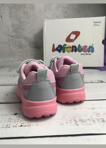 Розовые всесезонные кроссовки детские для девочки розовый (116) Lafonten