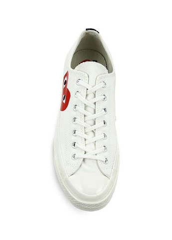 Білі кеди chuck taylor all-star 70s low ox comme des garcons play white No Brand