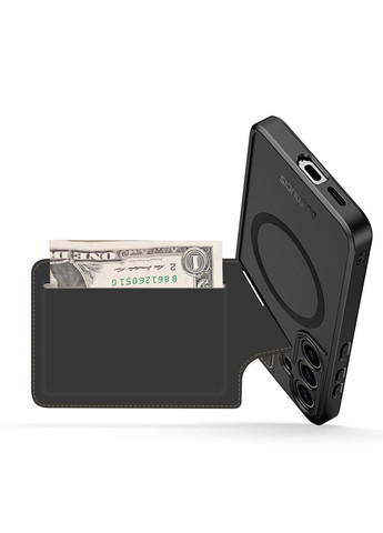 Чехол бампер противоударный Rafi Series MagSafe Magnetic Holder RFID для Samsung Galaxy S24 Black Dux Ducis (324234501)