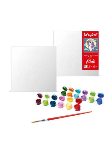 Набір для розпису по номерах для дітей "Команда Лабубу" 25х25см Ідейка (369787759)