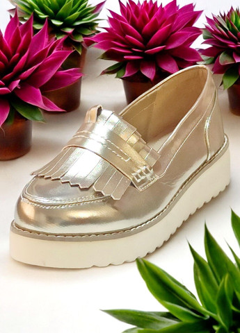 Kamengsi Лоферы на платформе для женщины 30 золотые лоферы золотой з искусственная кожа, — демисезон (299153834)