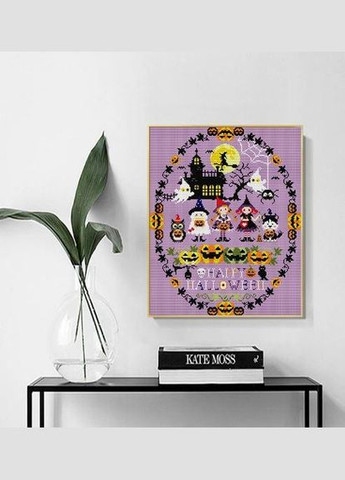 Набір для вишивання за нанесеною на канву схемою "Happy Halloween". AIDA 14CT printed, 36*44 см Joy Sunday (313613039)