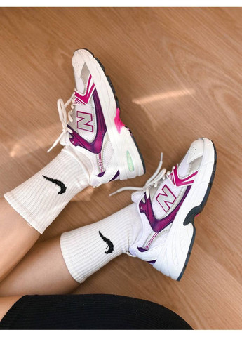 Білі Осінні кросівки чоловічі new balance 530 silver crimson нью беланс 530 No Brand