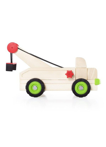 Велика машинка Block Science Trucks Евакуатор дерев'яний 37 см (G7532) Guidecraft (333708263)