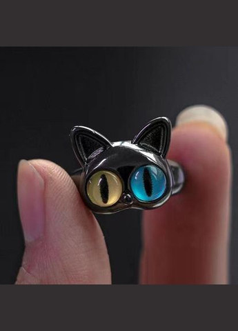 Кольцо кот с разными глазами No Brand (276070212)
