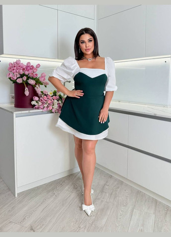 Изумрудное праздничный женское платье с комбинацией корсета платье-комбинация Avanti однотонное