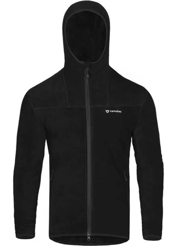 Черная демисезонная флисовая куртка nippy hood nord fleecee Camotec